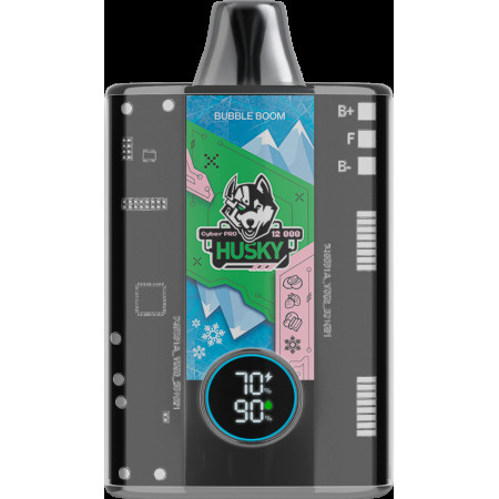 Husky cyber pro Bubble Boom Кислое киви / клубника / баббл гам / лёд